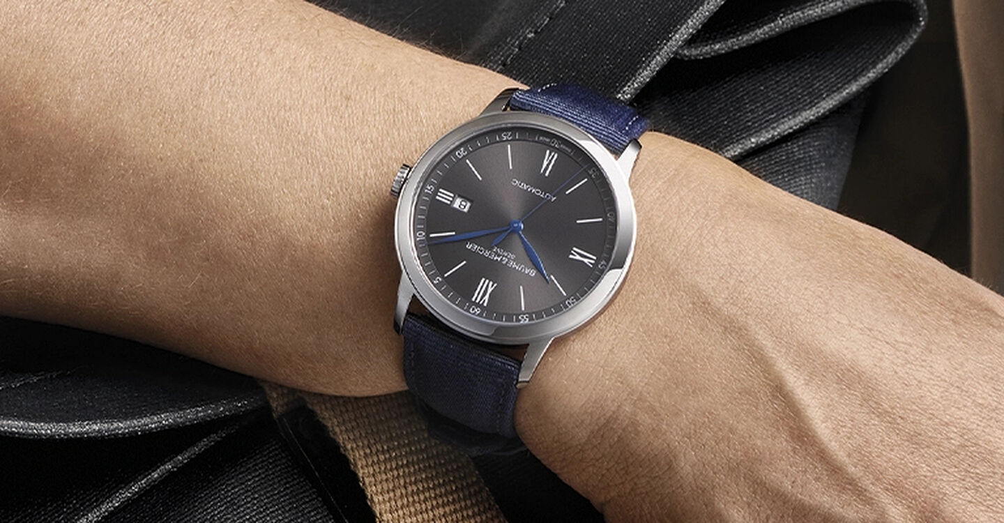Baume & Mercier Classima watch on a man's wrist.